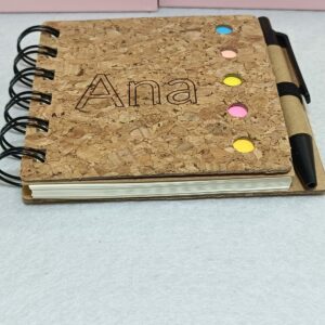 Libreta con Marcador de Corcho - Mín. 20 uds