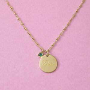 Medalla en plata bañada en oro de 17 mm