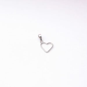 Charm corazón abierto en plata